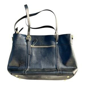 Kattee - Black Leather Tote Bag (K202404) - Shoulder Handbag‎